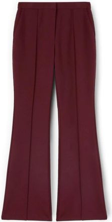 Motivi Bootleg Broeken - Dames - Wijde Broeken - Rood - 2XS - Leer - Broeken