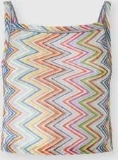 Missoni Zig Zag Tulle Tank Top With Back Cut-out in Multicoloured at Nordstrom, Size 42