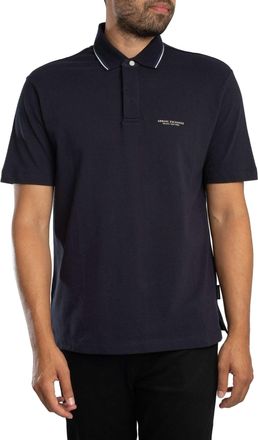 A|X Armani Exchange Polo Met Logo, Blauw