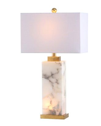 Jonathan Y Designs Jonathan Y 27.5In Elizabeth White & Gold Leaf Table Lamp