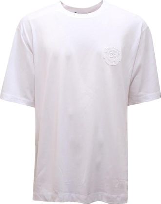 Dolce & Gabbana Italiaanse Stijl Gebreide Top - Heren - T-shirts - Wit - L - Tops