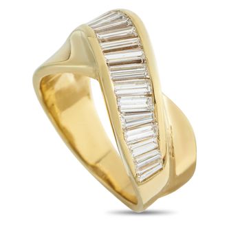 Luxury Bazaar 18K Yellow Gold 1.25ct Diamond Ring MF15-050526