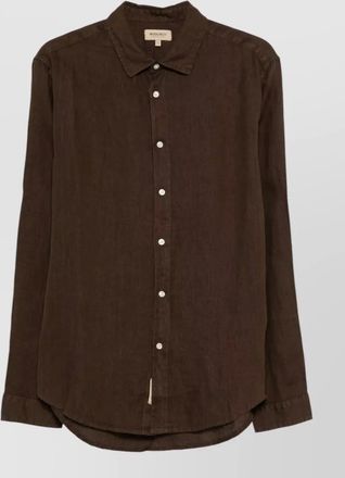 Woolrich linen shirt long sleeves button down collar