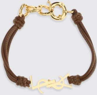 Saint Laurent Bracciale Cassandre Saint Laurent in pelle ed ottone