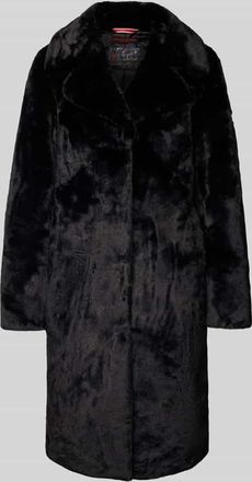 Frieda & Freddies Teddymantel mit Reverskragen in Black, Gr&ouml;&szlig;e 36