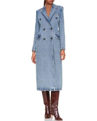 Avec Les Filles Strong Shoulder Fitted Coat