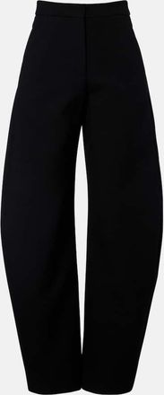 Alaia Ala&iuml;a Wool-blend barrel-leg pants