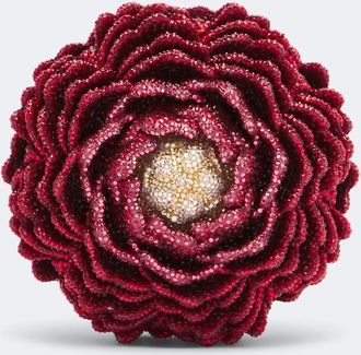 Judith Leiber Peony Flame crystal-embellished clutch