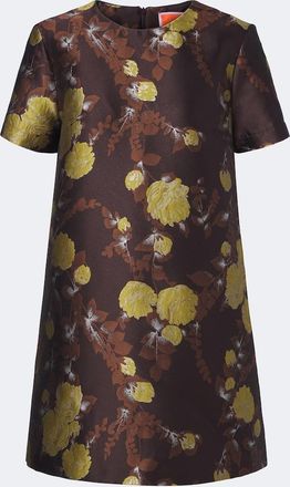 La DoubleJ Devon floral jacquard minidress