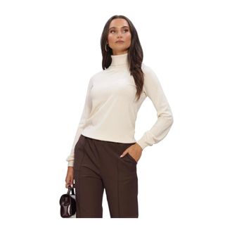 Silvian Heach Turtleneck Recik - Dames - Truien - Beige - Maat: L