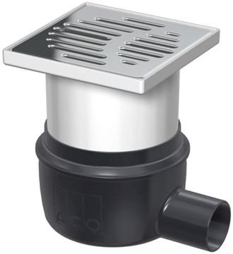 Aco Aco Desag&uuml;e De Suelo Easy-flow Dn50/150x150/1,5grados/1,0l/s Pl&aacute;stico/ K3/ Soporte./ Ws50, 2500.05.77
