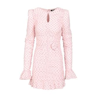Rotate Rotate Birger Christensen, Dames, Jurken, Roze, Maat: XS Viscose