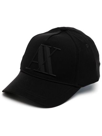 A|X Armani Exchange Cappello da baseball goffrato - Nero