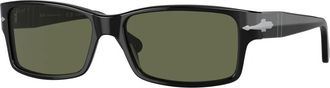 Persol Klassieke zonnebril in zwartgepolariseerd - Heren - Zonnebrillen - Zwart - 58 MM - Accessoires