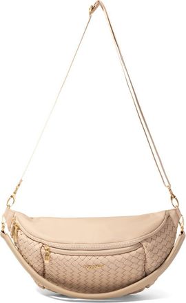 Baggallini Stanton Woven Crossbody in Desert Sand Woven Twill at Nordstrom