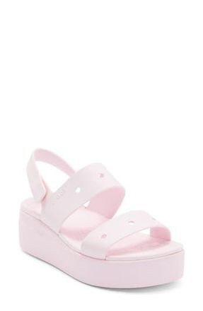 Crocs Brooklyn 4U Water Resistant Wedge Slingback Sandal in Pink Milk at Nordstrom Rack, Size 10