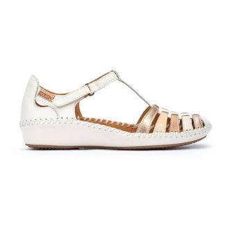 Pikolinos Off White Damessandaal - Zomerstijl - Dames - Sandalen - Wit - 41 EU - Leer - Schoenen