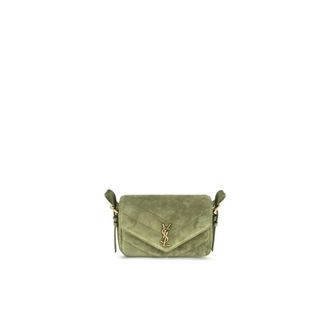 Saint Laurent Bolso de Hombro con Monograma - Bags - Mujer - Verde - ONE SIZE