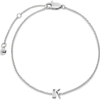 Monica Vinader Initial Pendant Bracelet in Sterling Silver K at Nordstrom
