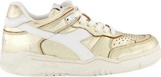 Diadora Metal Sneaker in Goud - Dames - Sneakers - Geel - 36 EU - Schoenen