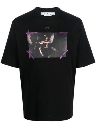 Off-white T-shirt con stampa grafica - 1036