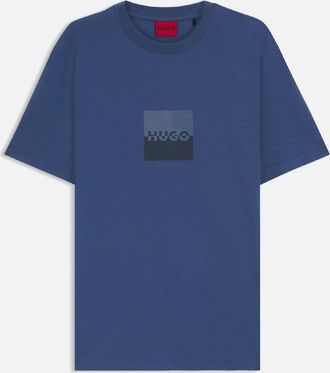 HUGO BOSS Mens Dusplit T-Shirt - Blue - Size: 38