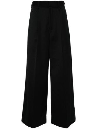 Simone Rocha pleated wide trousers - Black