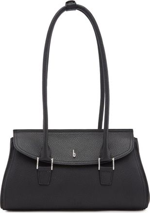Behno Coco Baguette Pebble Leather Shoulder Bag in Black at Nordstrom