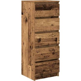 vidaXL Sideboard with Drawers Old Wood 37.5x35x99 cm Engineered Wood vidaXL