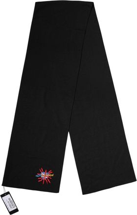 Dolce & Gabbana Womens Blue Wool Dg Loves London Neck Wrap Scarf