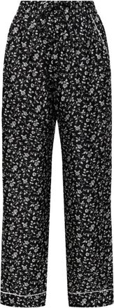Dolce & Gabbana Pantaloni floreali in seta - - Nightwear & Lounge - Donna - Nero - XS