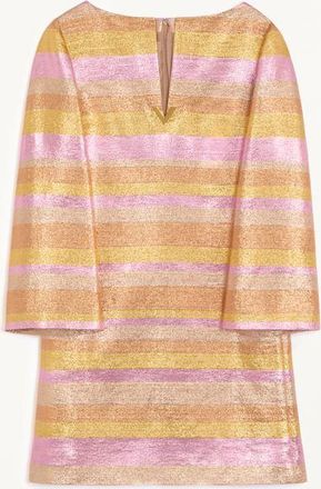 Valentino Abito corto in Lurex Lumiere Nocturne Barre Donna ORO ROSA 50
