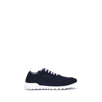 Kiton Black Cotton Athletic Mens Sneakers