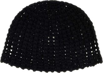 The Garment Hat Crochet Beanie - Black