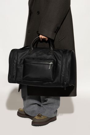 Emporio Armani Carry-on Bag With Logo, Mens, Black