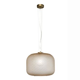 Luce-Ambiente-Design Ashford Suspension in Amber Glass 150x40 Cm