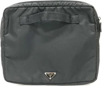 Prada Pre-owned Fabric prada-bags - Dames - Vintage Clutch - Zwart - ONE Size - Vintage