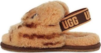 UGG (TD) UGG Fluff Yeah Slide Tiger Stuffie Daisy Dark Earth 1124940T-DDER