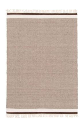 AFK Living Alfombras de lana y algod&oacute;n beige 80 x 150 cm
