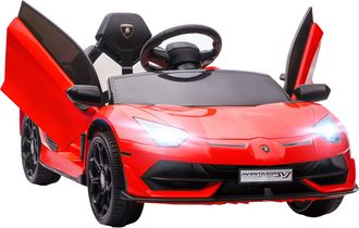 OEM Coche El&eacute;ctrico Lamborghini Para Ni&ntilde;os Velocidad Max.5 Km/h Puerta De Tijera Con Control Remoto Mp3 Rojo