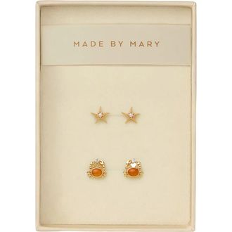 Made by Mary Low Tide Crab Stud Earrings Set in Gold Vermeil at Nordstrom