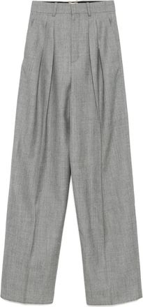 Saint Laurent Wollen broek - Grijs