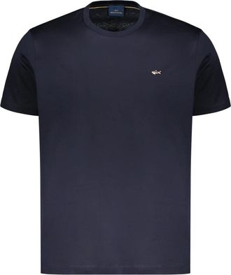 Paul & Shark T-shirt met ronde hals - Heren - T-shirts - Blauw - L - Katoen - Tops