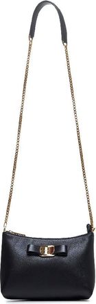 Ferragamo Vera Plate Mini Leather Crossbody Bag