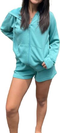 Vintage Havana Cloud Shorts In Marine Green