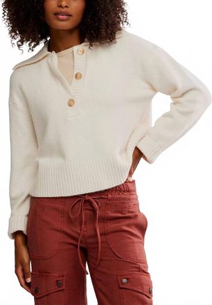 Free People Trading Up Polo In White