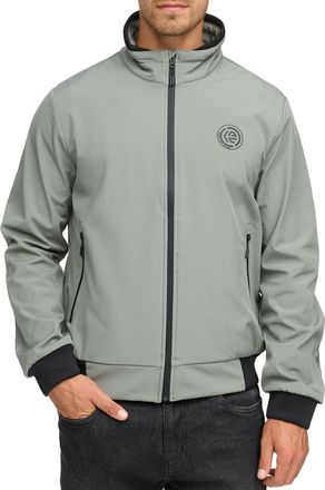 Indicode Softshelljacke INDICODE INRoute Jacket, Herren, Gr. XXL, castor gray, Web, Obermaterial: 100% Polyester, unifarben, regular fit, hoch geschlossener Au