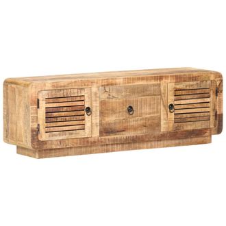 vidaXL Vidaxl - Mueble Para Tv De Madera Maciza De Mango Rugosa 120x30x40 Cm