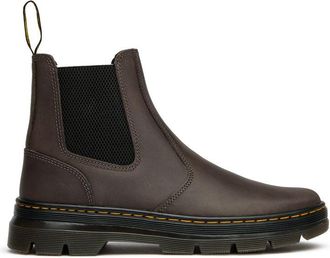 Dr. Martens Mens Dr Embury Chelsea Boots - Grey Leather - Size UK 10