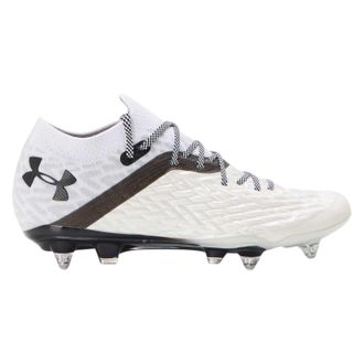 Under Armour Clone Magnetico Pro kunstgrasvoetbalschoenen voor heren (Wit, Zwart)